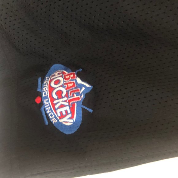 Black "Metro Minor Ball Hockey" Athletic Shorts - Picture 2 of 3